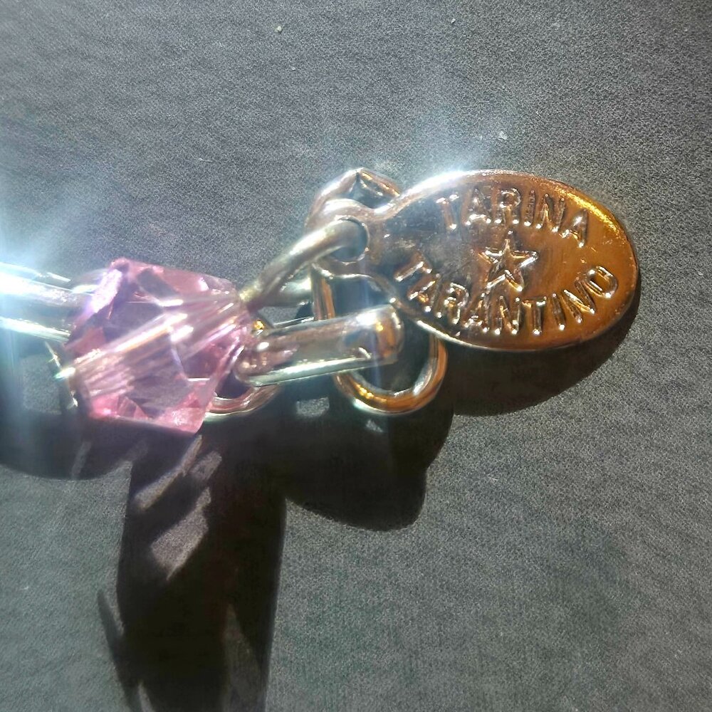 Tarina Tarantino Large Pink Heart Necklace